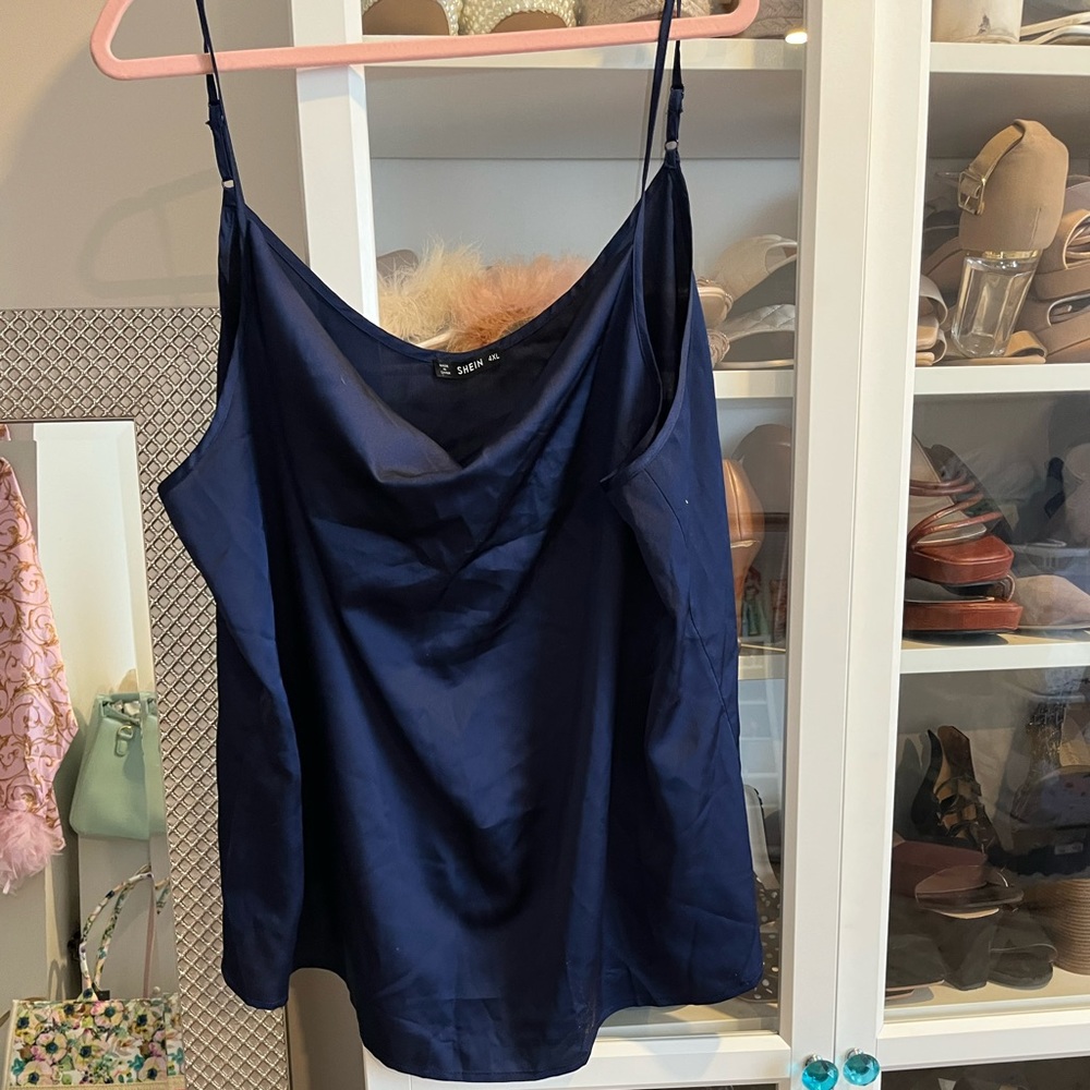 Cowl neck tank top